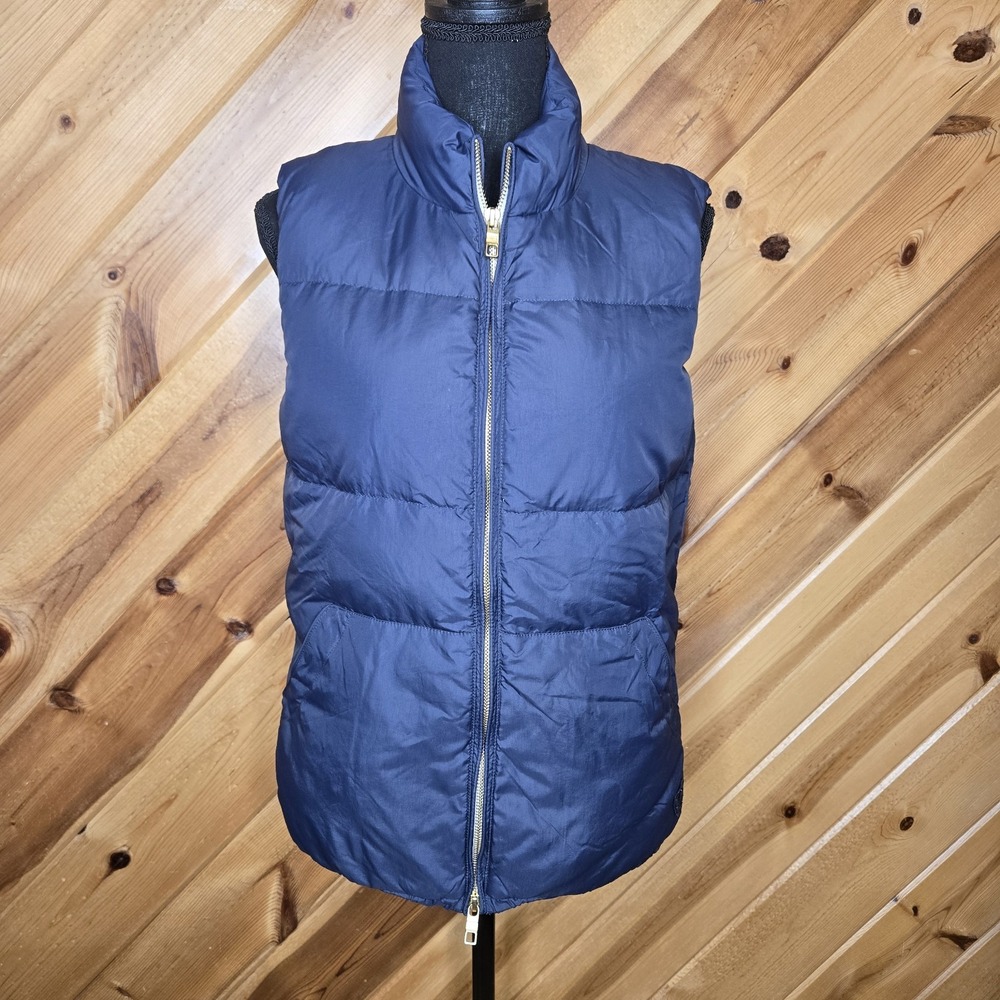CLOSED Navy Puffer Vest Women's Large‎ 80/20 Down Feather Zip Front